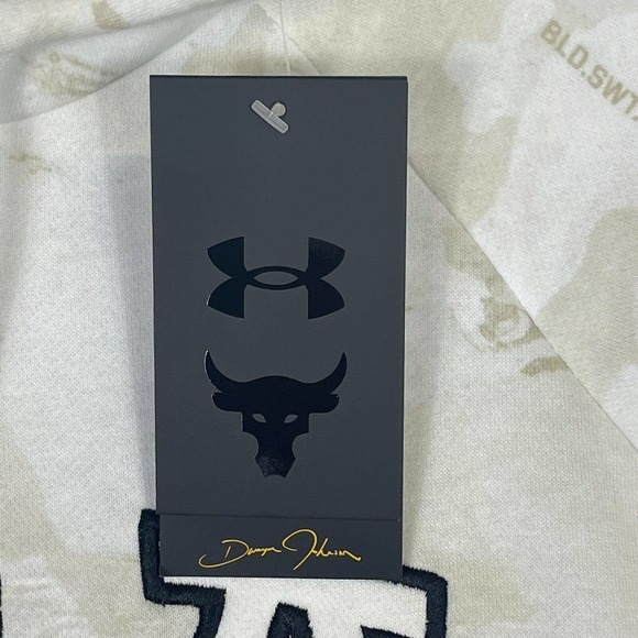 Under Armour Hoodie Adult Extra Large White/Gray Project Rock Camo Mens NWT - Picture 8 of 14